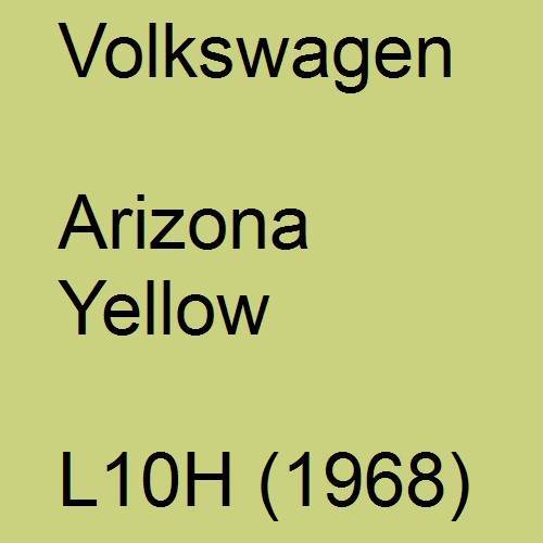 Volkswagen, Arizona Yellow, L10H (1968).